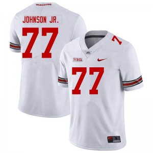 Men's Ohio State Buckeyes #77 Paris Johnson Jr. White Nike NCAA College Football Jersey Freeshipping DQT8044IA